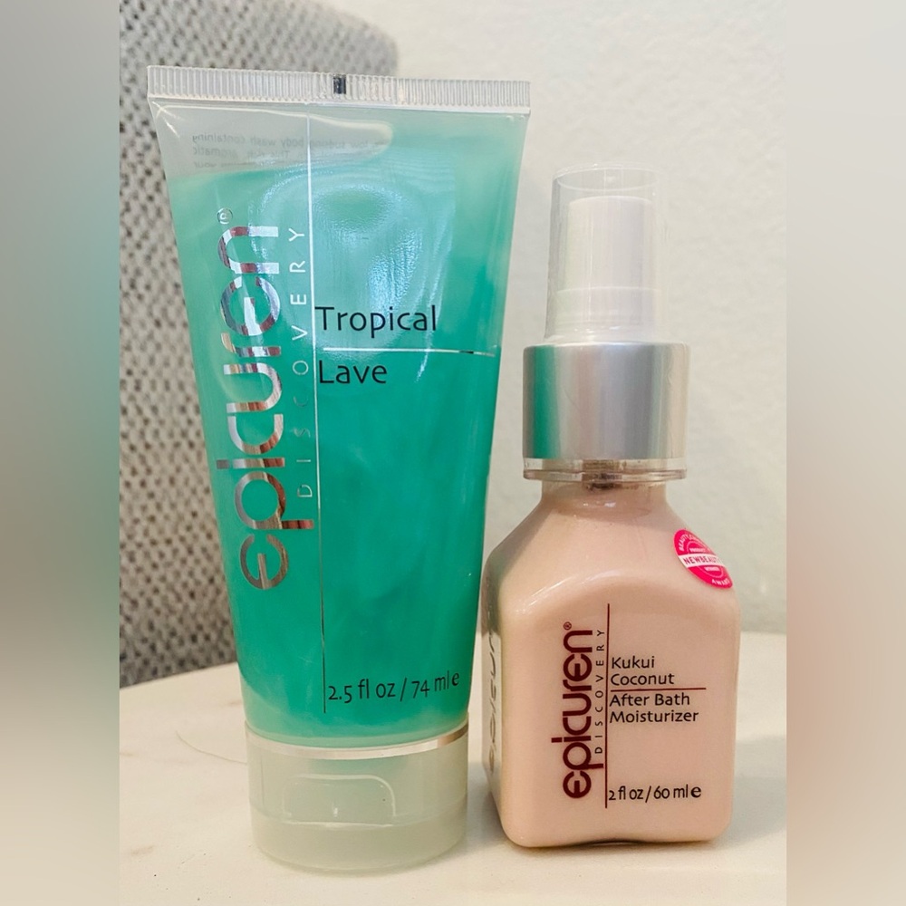 Epicuren New Tropical Lavé body wash/Kukui body lotion
